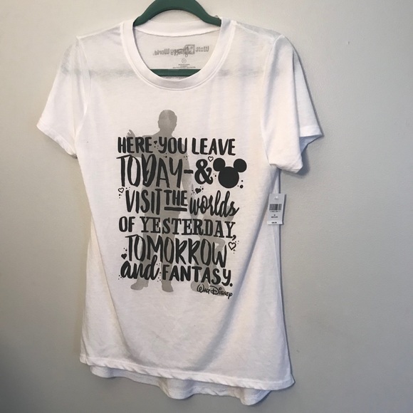 Disney Tops - Walt Disney World quote t shirt M